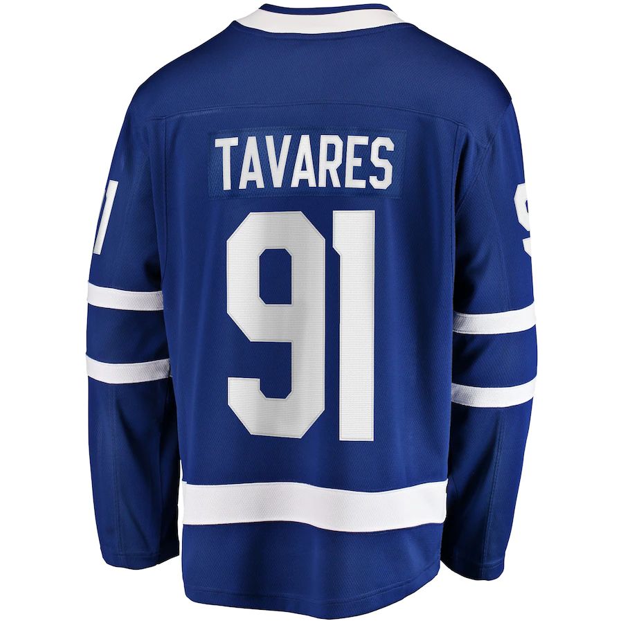 Custom #91 Blue TOR Hockey Shirt Top