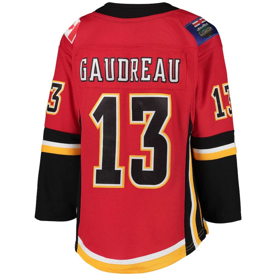Custom #13 Red 2020 CGY Hockey Shirt Top