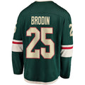 Custom #25 Green MIN Hockey Shirt Top