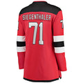 Custom #71 Red NJD Hockey Shirt Top