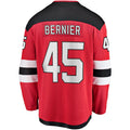 Custom #45 Red NJD Hockey Shirt Top