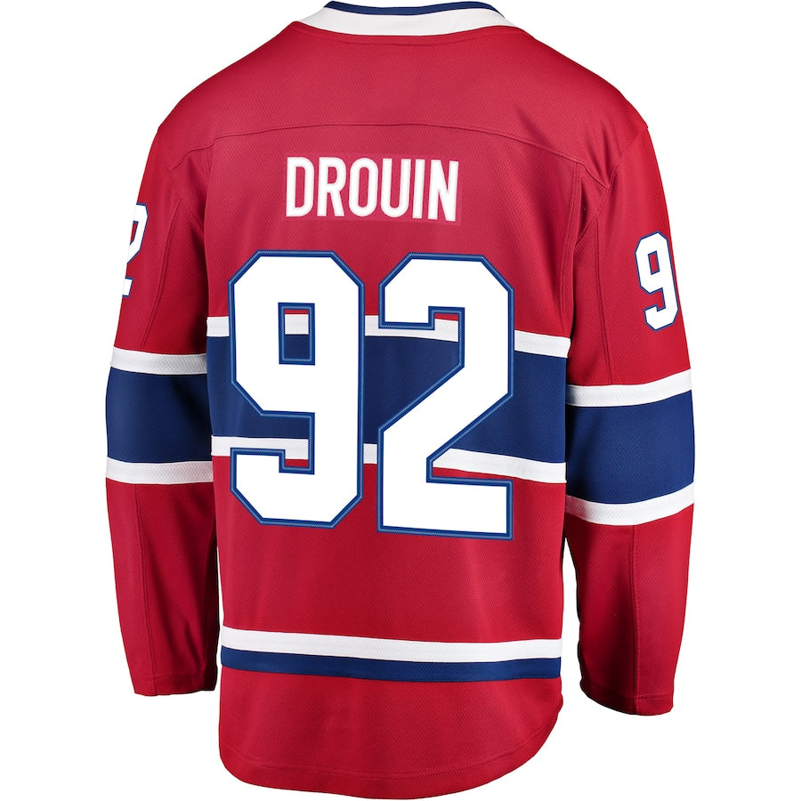 Custom #92 Red MTL Hockey Shirt Top