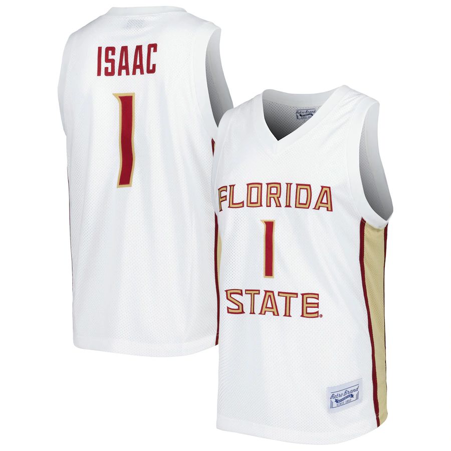 Custom #1 White Retro Basketball Shirt Top