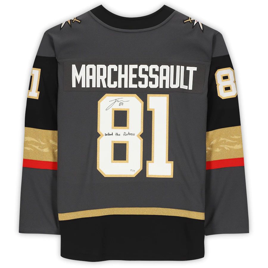 Custom #81 Gray VGK Hockey Shirt Top