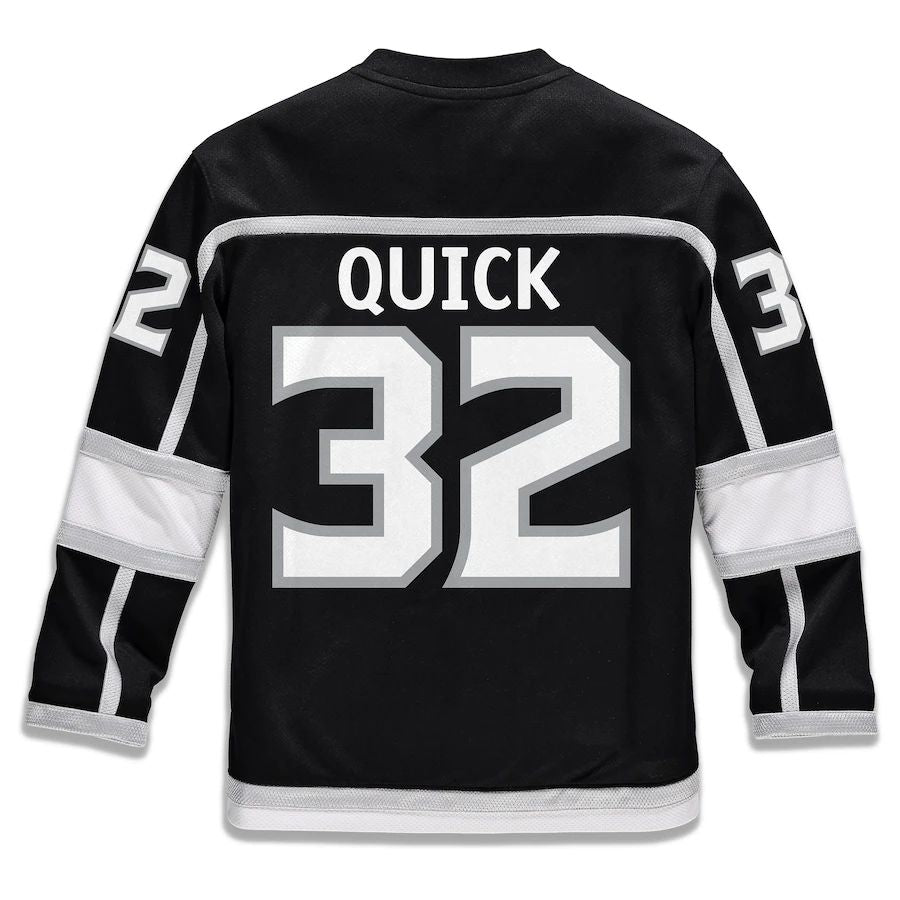 Custom #32 Black LAK Hockey Shirt Top