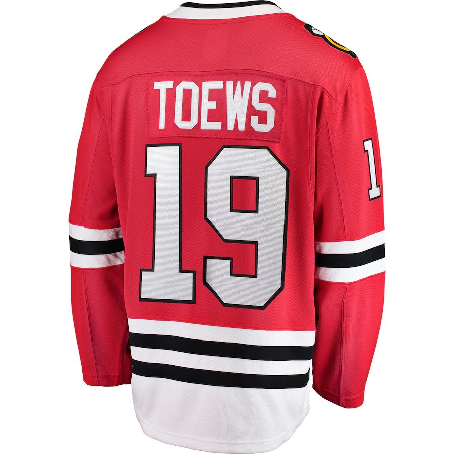 Custom #19 Red CHI Hockey Shirt Top