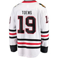 Custom #19 White CHI Hockey Shirt Top