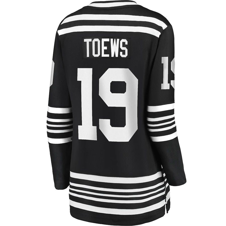 Custom #19 Black 2019 CHI Hockey Shirt Top