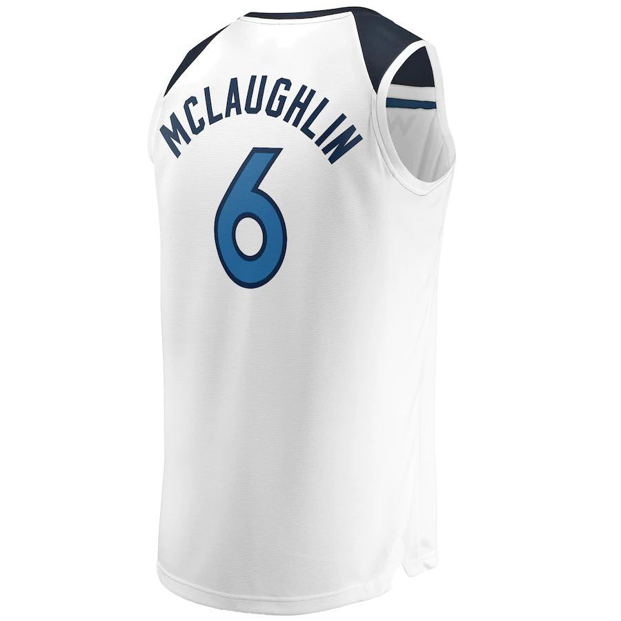 Custom #6 White MIN Basketball Shirt Top