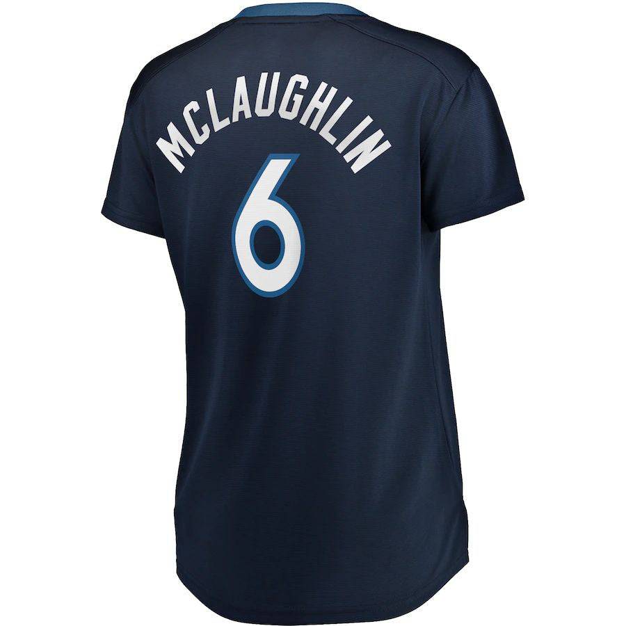 Custom #6 Navy MIN Basketball Shirt Top
