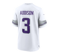 Custom #3 White MIN Football Shirt Top