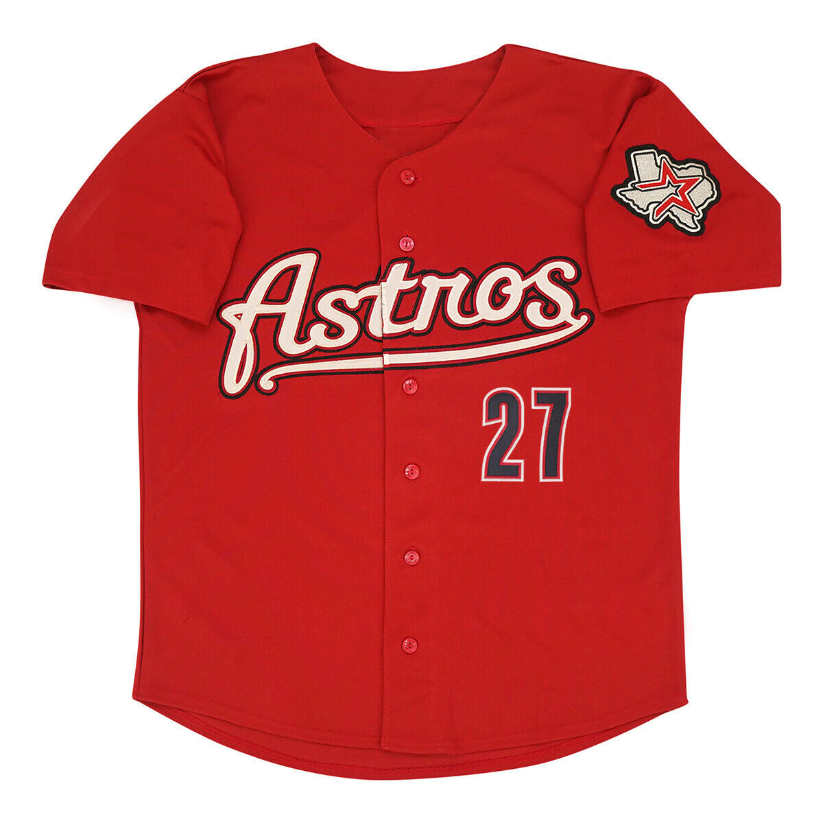 Custom Red 2012 HOU Baseball Shirt Top