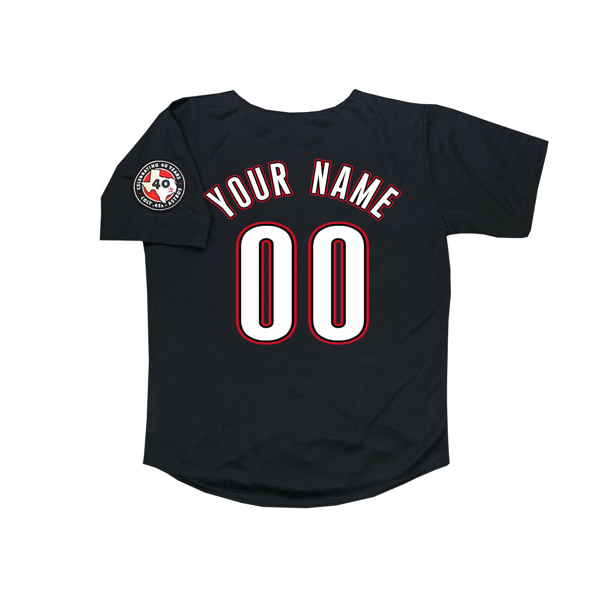 Custom Black 2012 HOU Baseball Shirt Top