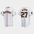 Custom #27 White 2023 HOU Baseball Shirt Top