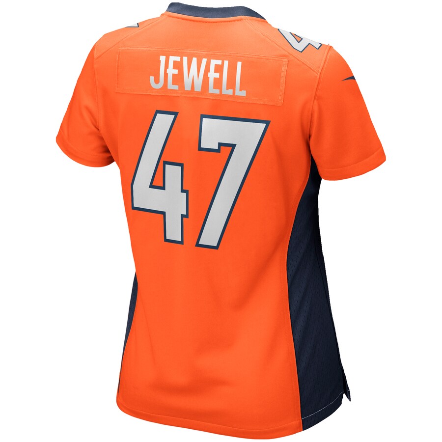 Custom #47 Orange DEN Football Shirt Top