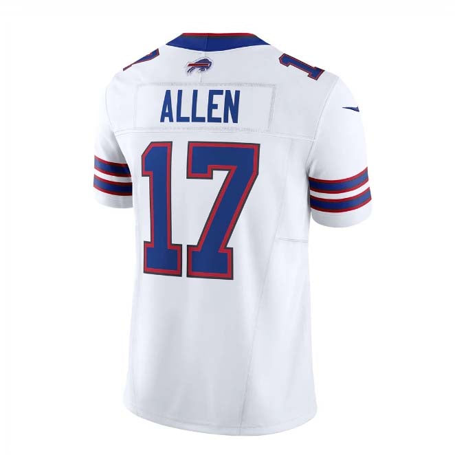 Custom #17 White BUF Football Shirt Top