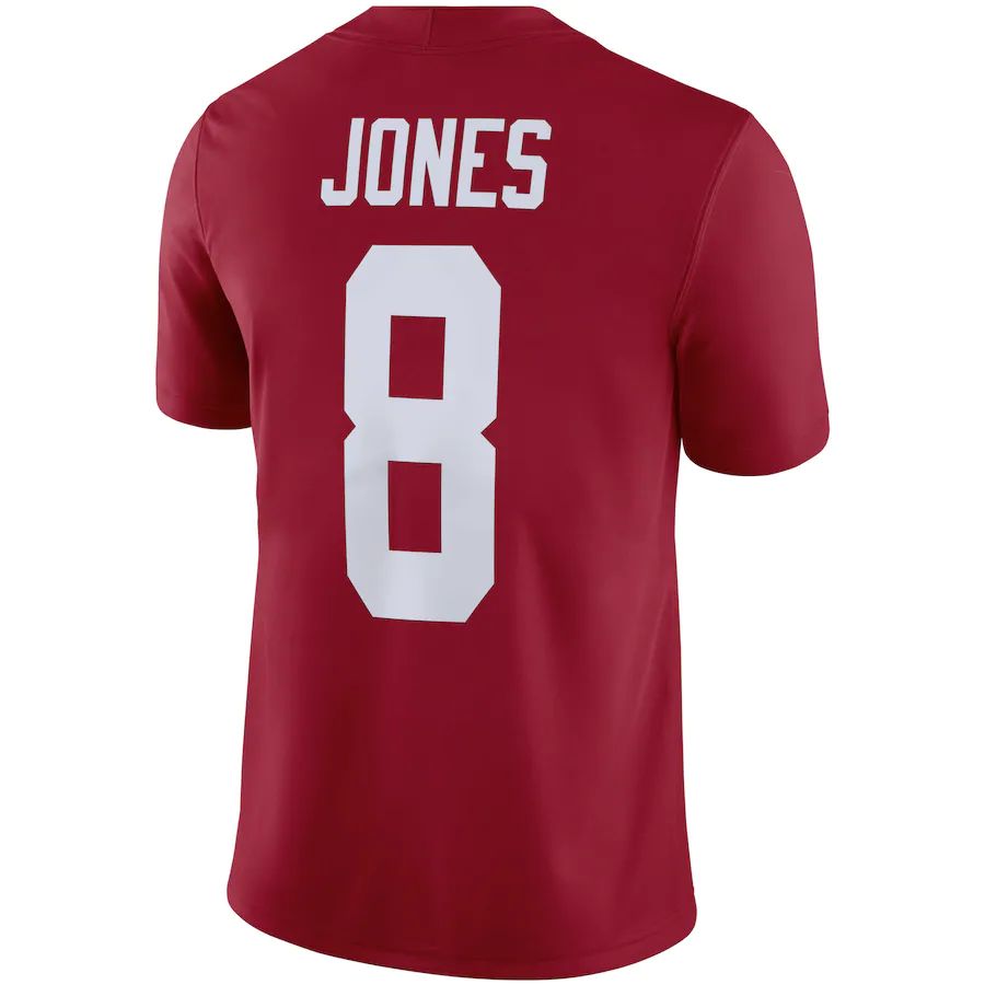 Custom #8 Crimson College Shirt Top