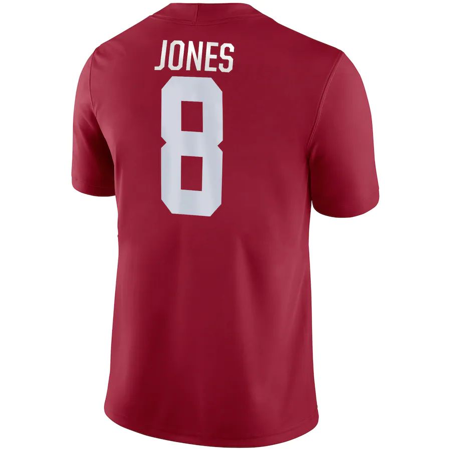 Custom #8 Crimson College Shirt Top