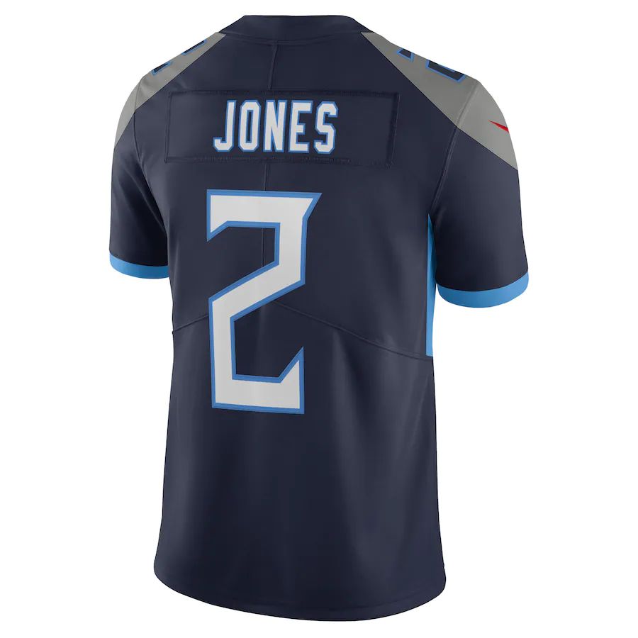 Custom #2 Navy TEN Football Shirt Top