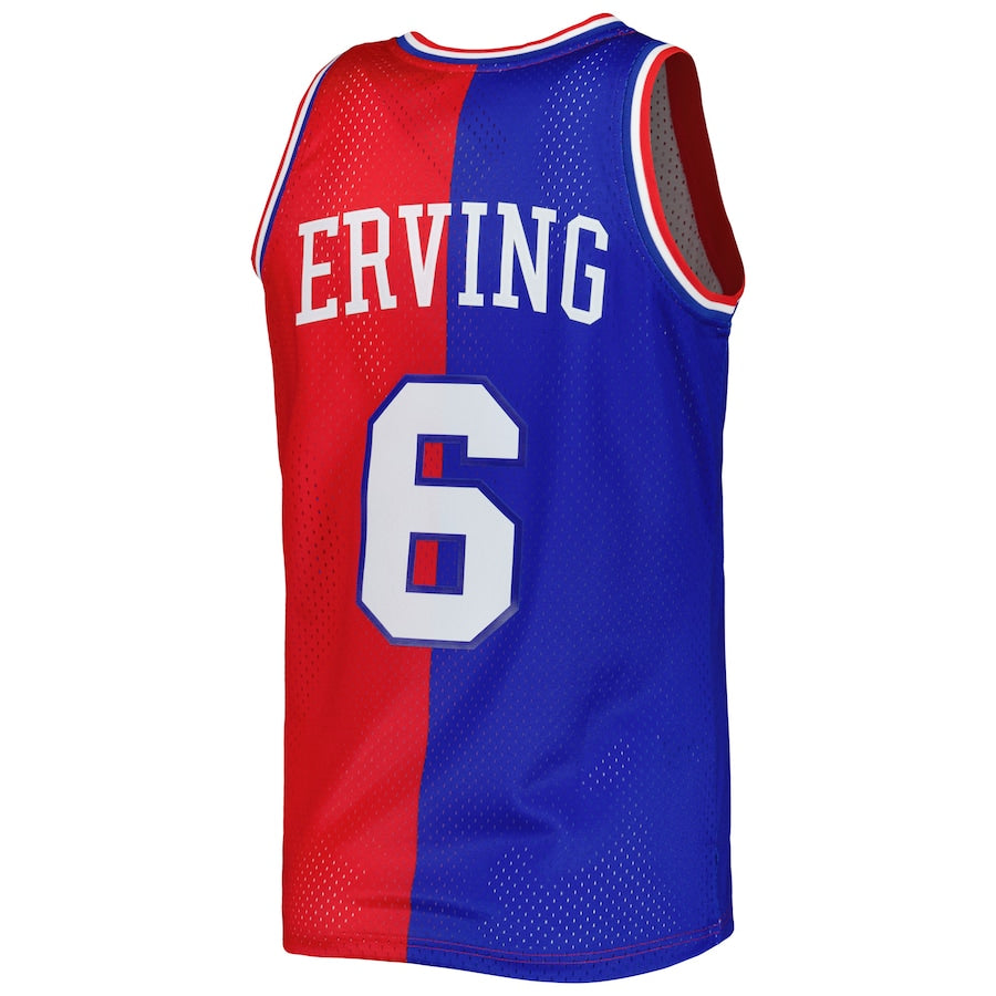 Custom #6 Red 1982 PHI Basketball Shirt Top