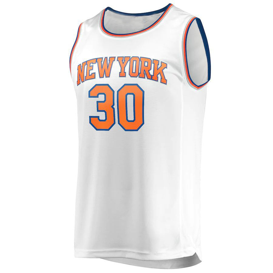 Custom #30 White 2020 NYK Basketball Shirt Top