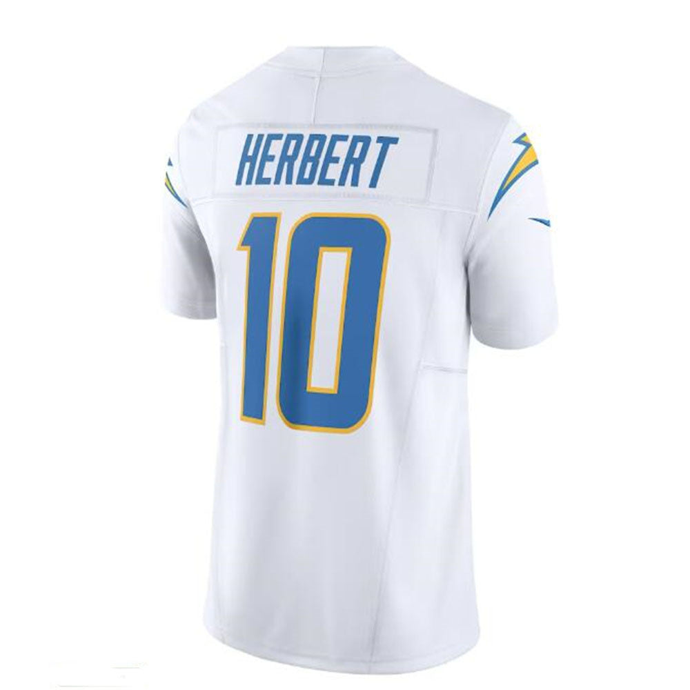 Custom #10 White LAC Football Shirt Top