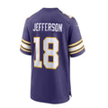 Custom #18 Purple MIN Football Shirt Top