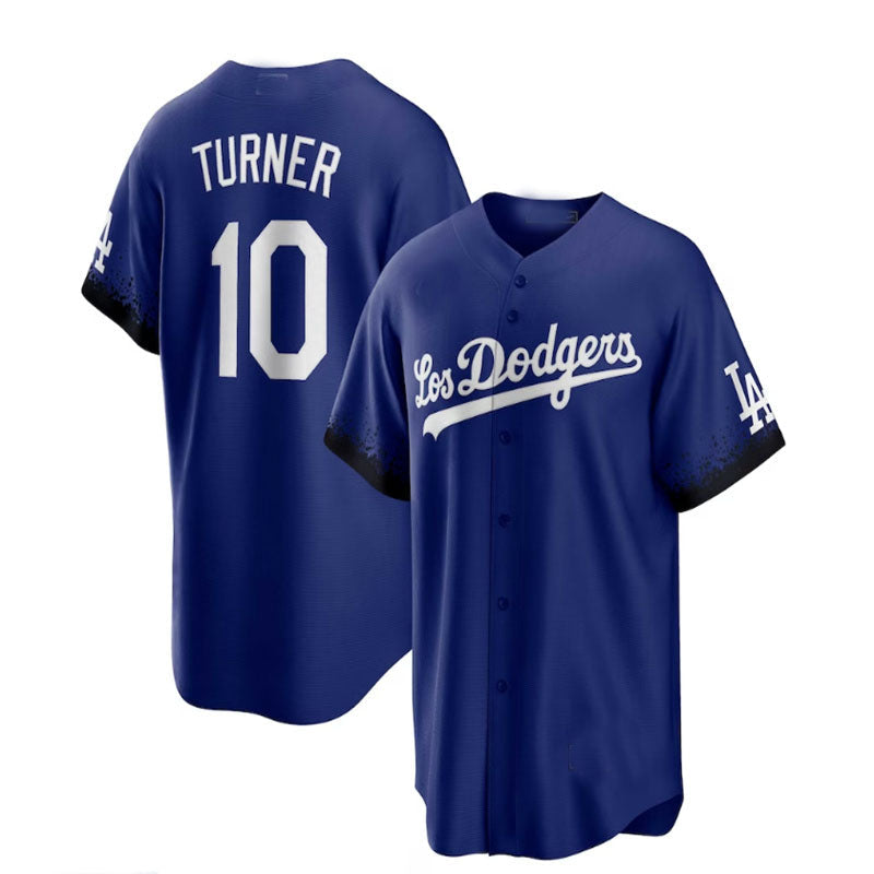 Custom #10 City Connect LAD Baseball Shirt Top