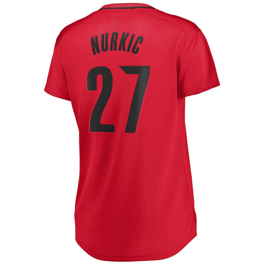 Custom #27 Red POR Basketball Shirt Top