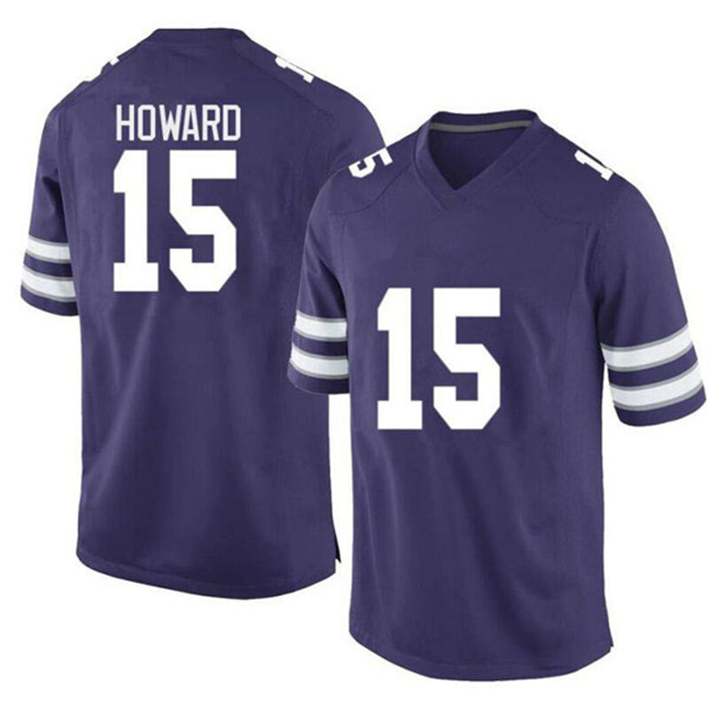 Custom #15 Purple Football Shirt Top