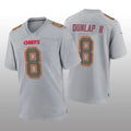 Custom #8 Gray KC Football Shirt Top
