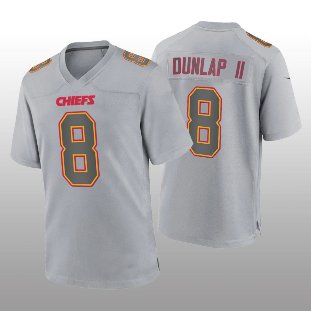 Custom #8 Gray KC Football Shirt Top