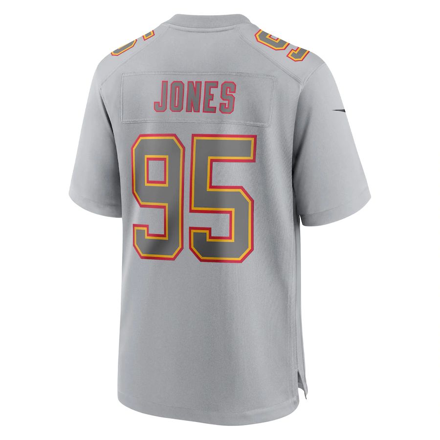 Custom #95 Gray KC Football Shirt Top
