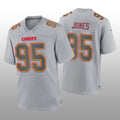 Custom #95 Gray KC Football Shirt Top