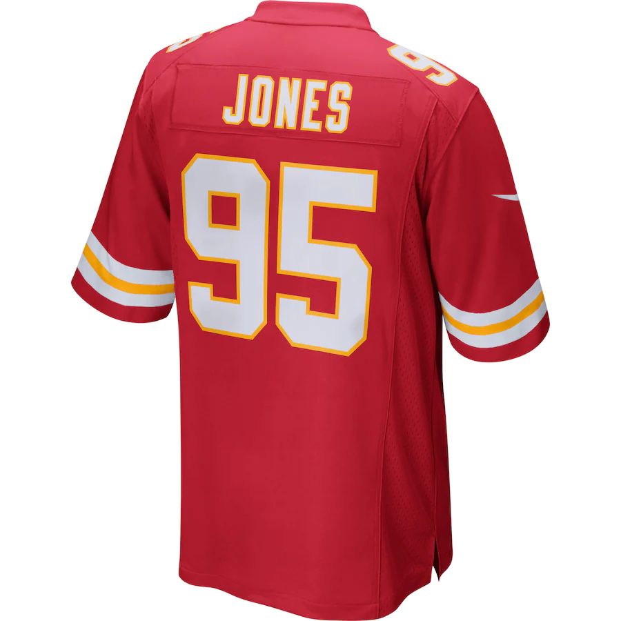 Custom #95 Red KC Football Shirt Top
