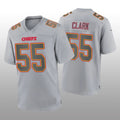 Custom #55 Gray KC Football Shirt Top
