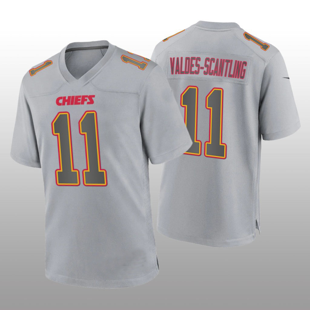 Custom #11 Gray KC Football Shirt Top