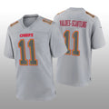 Custom #11 Gray KC Football Shirt Top