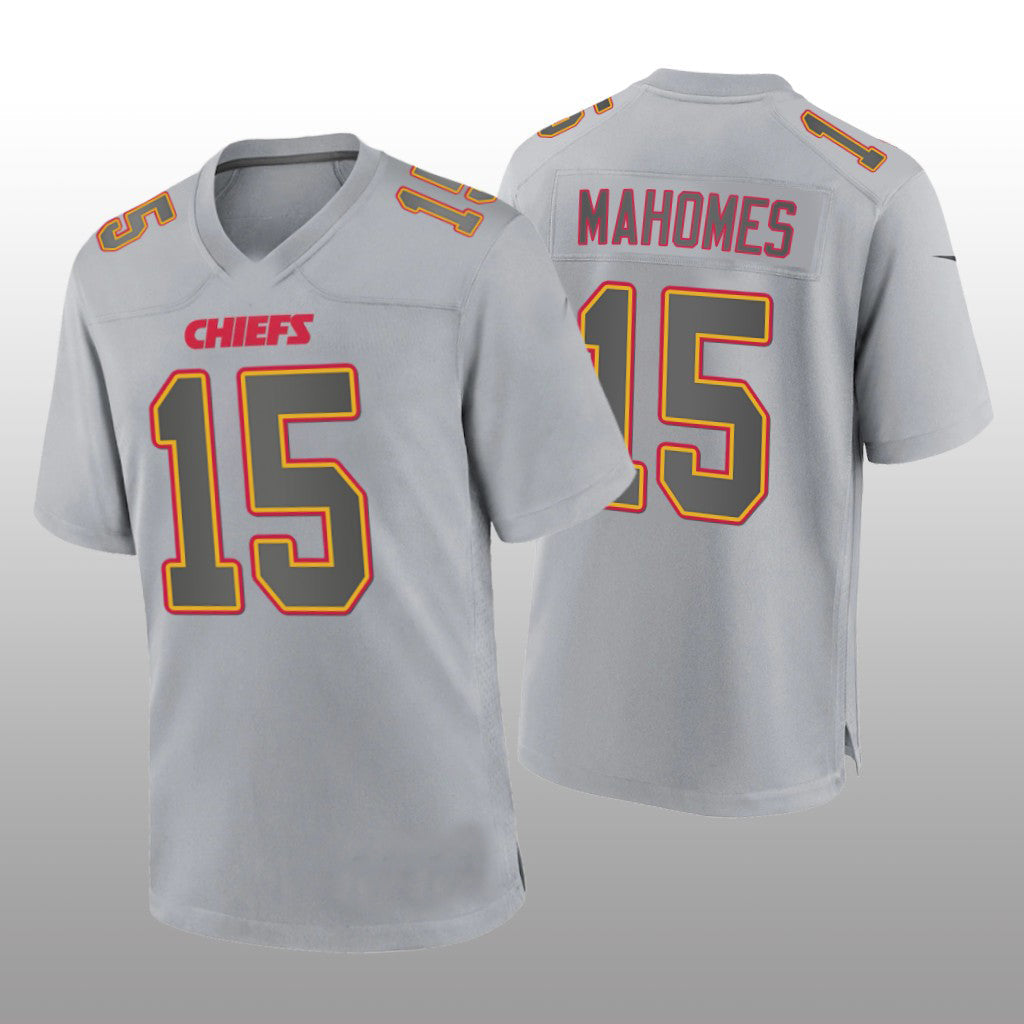 Custom #15 Gray KC Football Shirt Top