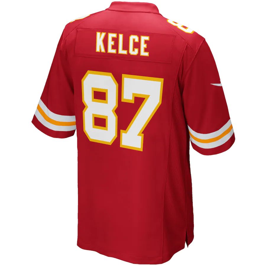 Custom #87 Red KC Football Shirt Top