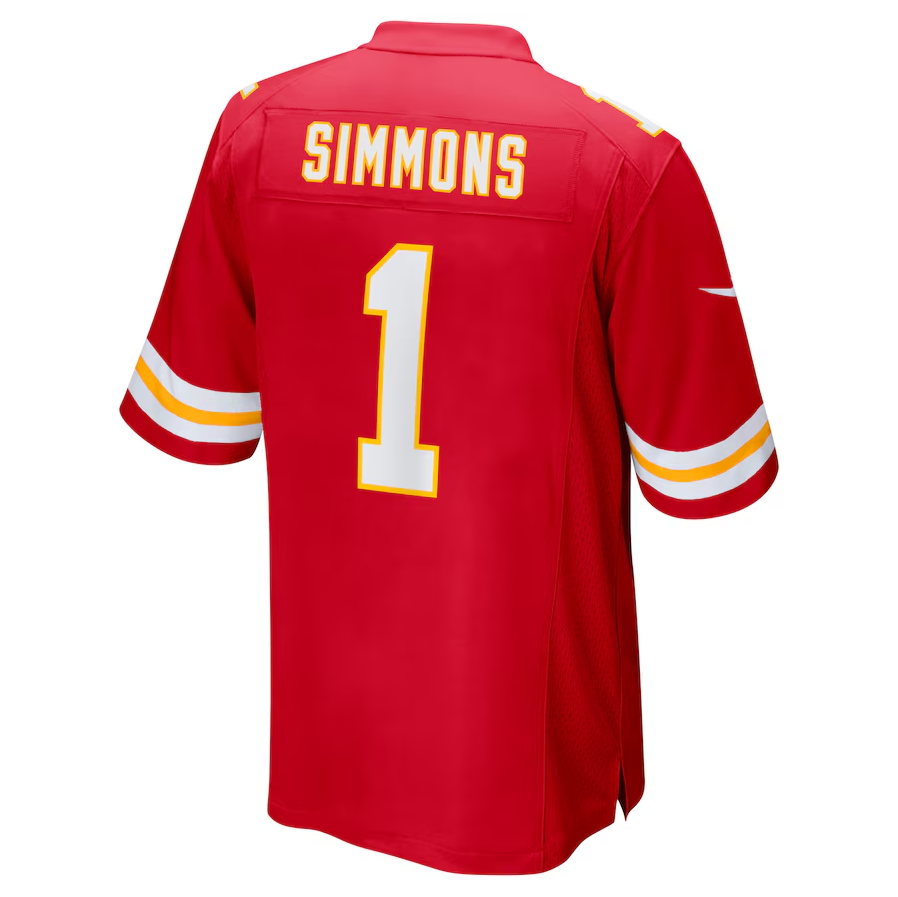 Custom #1 Red 2025 KC Football Shirt Top