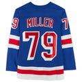 Custom #79 Blue Hockey Shirt Top