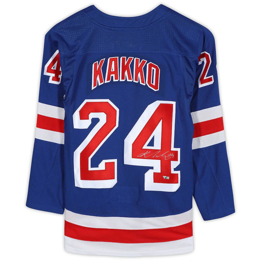 Custom #24 Blue Hockey Shirt Top