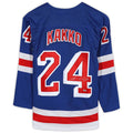 Custom #24 Blue Hockey Shirt Top