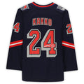 Custom #24 Navy 2020 Retro Hockey Shirt Top