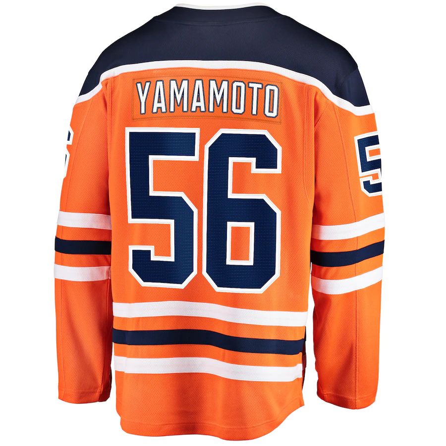 Custom #56 Orange EDM Hockey Shirt Top