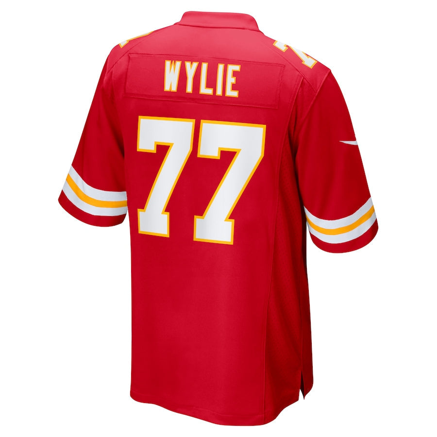Custom #77 Red KC Football Shirt Top