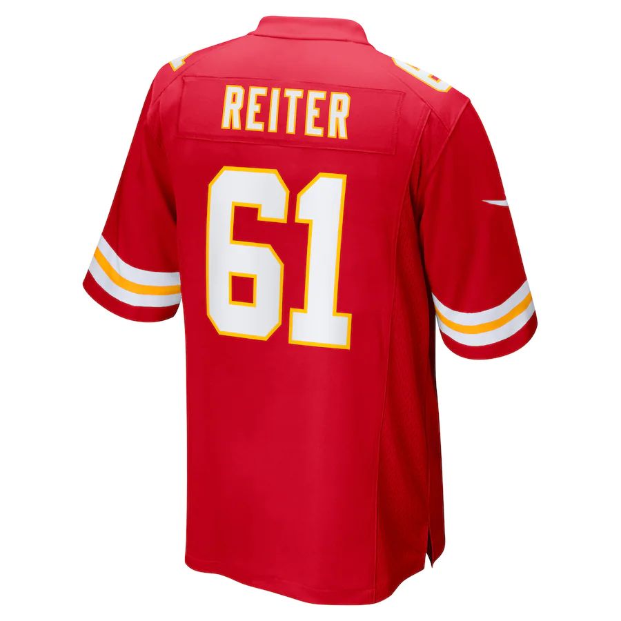 Custom #61 Red KC Football Shirt Top