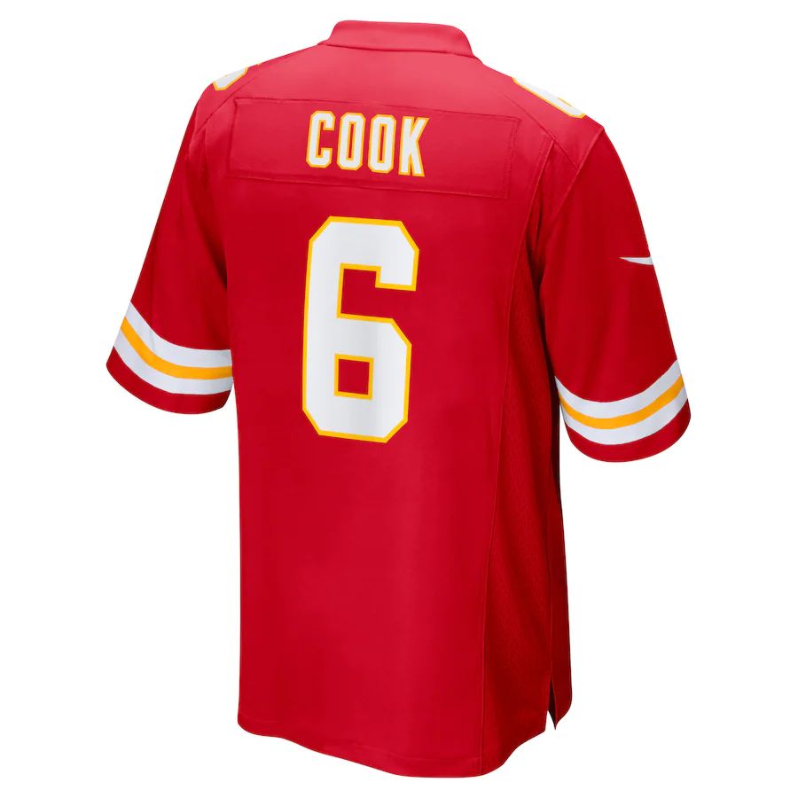 Custom #6 Red KC Football Shirt Top