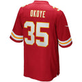Custom #35 Red KC Football Shirt Top